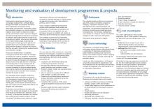 Monitoring and evaluation of development programmes & projects